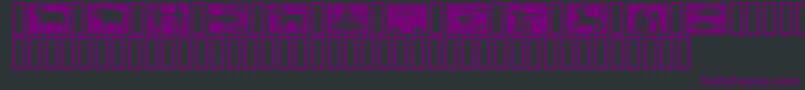 Zodiac01 Font – Purple Fonts on Black Background
