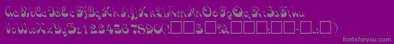 TradewindsskRegular Font – Gray Fonts on Purple Background