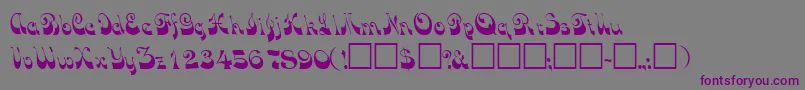 TradewindsskRegular Font – Purple Fonts on Gray Background