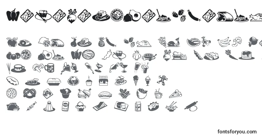 Czcionka MiniPicsLilEdibles – alfabet, cyfry, specjalne znaki