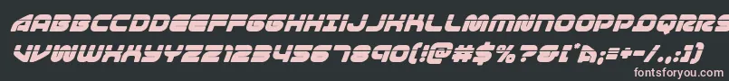 1stenterpriseslasersuperital Font – Pink Fonts on Black Background