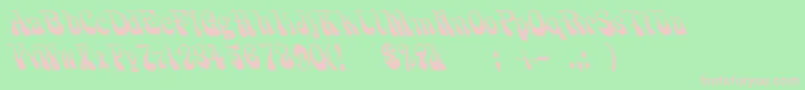 Psychedelicsmoke Font – Pink Fonts on Green Background