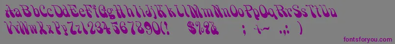 Psychedelicsmoke Font – Purple Fonts on Gray Background