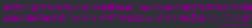 SushiSushi Font – Purple Fonts on Black Background