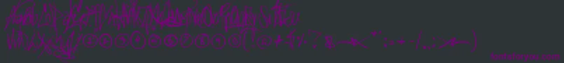 SickCapitalVice Font – Purple Fonts on Black Background