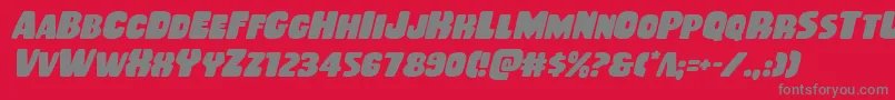 fuente Rubberboyital – Fuentes Grises Sobre Fondo Rojo