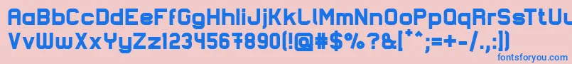 LastwaerkBlackフォントについての詳細 フォントLastwaerkBlack – ピンクの背景に青い文字
