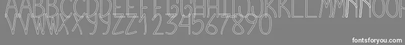 Lisätietoja CursiExtraTfbHollow-fontista CursiExtraTfbHollow-fontti – valkoiset fontit harmaalla taustalla