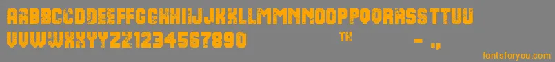 More about 8thCargo Font 8thCargo Font – Orange Fonts on Gray Background