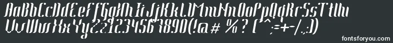 JohannaItalic-fontti – valkoiset fontit