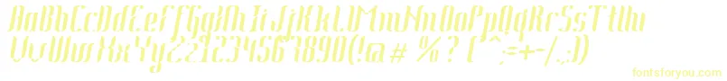 JohannaItalic-fontti – keltaiset fontit