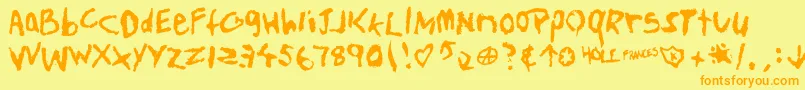 Más sobre la fuente Teenspir fuente Teenspir – Fuentes Naranjas Sobre Fondo Amarillo