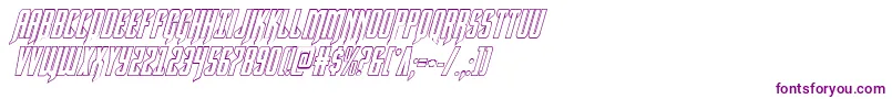 Hawkmoonshadowital Font – Purple Fonts on White Background