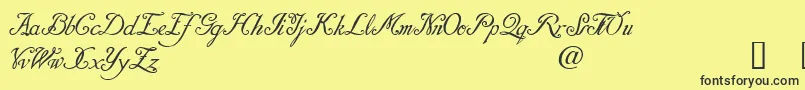 DaresielDemo Font – Black Fonts on Yellow Background