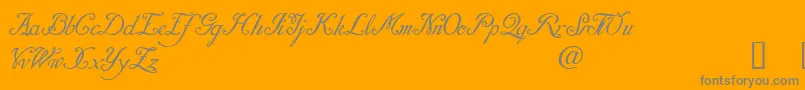 DaresielDemo-Schriftart – Graue Schriften auf orangefarbenem Hintergrund