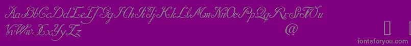 DaresielDemo-Schriftart – Graue Schriften auf violettem Hintergrund