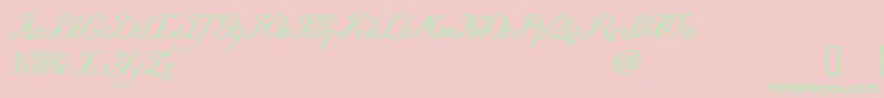 DaresielDemo Font – Green Fonts on Pink Background