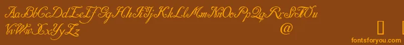 DaresielDemo Font – Orange Fonts on Brown Background