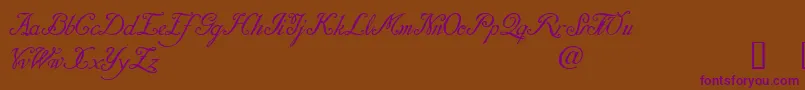 DaresielDemo Font – Purple Fonts on Brown Background