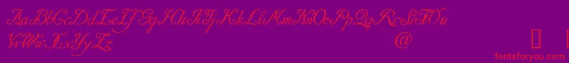 DaresielDemo Font – Red Fonts on Purple Background