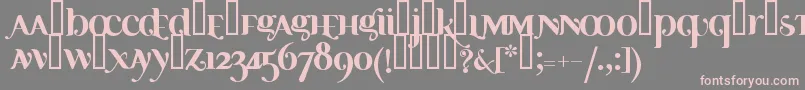 Ayosb Font – Pink Fonts on Gray Background