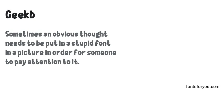 geekb, geekb font, download the geekb font, download the geekb font for free
