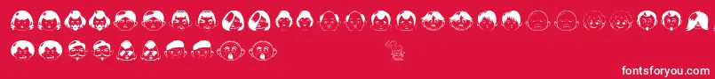 KeepItUp Font – White Fonts on Red Background