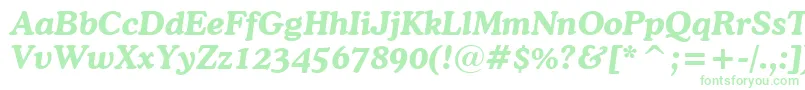 More about CooperBoldItalicBt Font CooperBoldItalicBt Font – Green Fonts on White Background