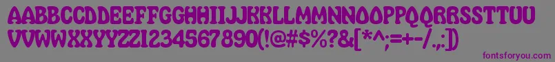 MahavishnuRegular Font – Purple Fonts on Gray Background