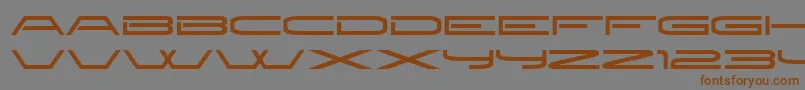 Newbrill-Schriftart – Braune Schriften auf grauem Hintergrund