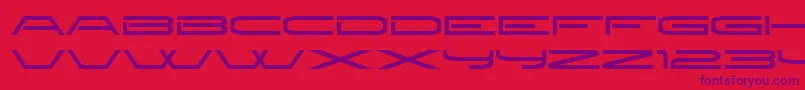 Newbrill Font – Purple Fonts on Red Background