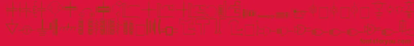More about Carrelectronicdingbats Font Carrelectronicdingbats Font – Brown Fonts on Red Background