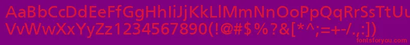 En savoir plus sur la police PalmaSsi Police PalmaSsi – polices rouges sur fond violet