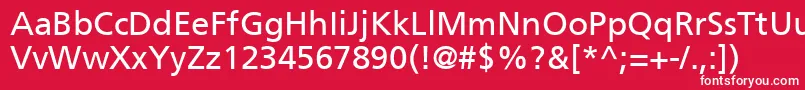 PalmaSsi Font – White Fonts on Red Background