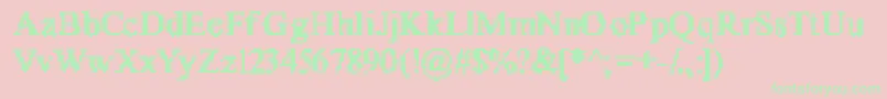 SonOfX51-Schriftart – Grüne Schriften auf rosa Hintergrund