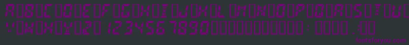Digital2 Font – Purple Fonts on Black Background