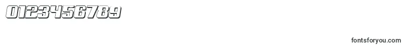 RussianSpringShadowItalic Font – Fonts for Numbers and Digits