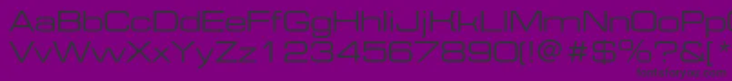 Eurofontextendedc Font – Black Fonts on Purple Background