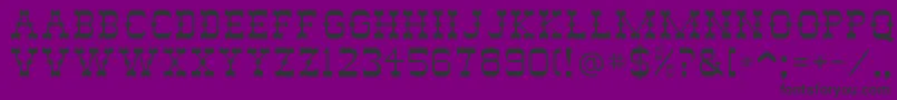 フォントAbileneflf – 紫の背景に黒い文字