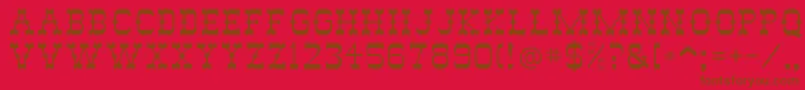 Abileneflf Font – Brown Fonts on Red Background
