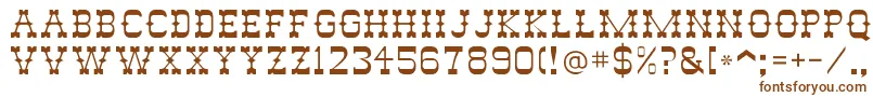 Abileneflf Font – Brown Fonts on White Background