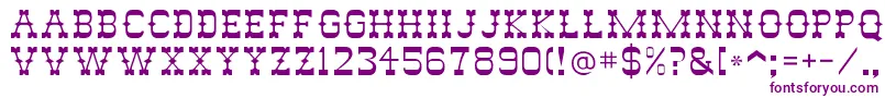 Abileneflf Font – Purple Fonts on White Background