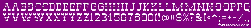 Abileneflf Font – White Fonts on Purple Background