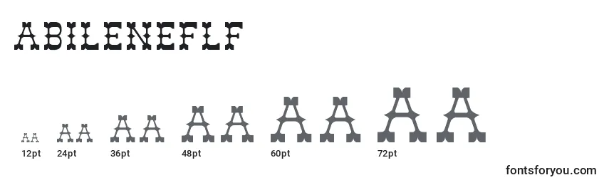 Abileneflf Font Sizes