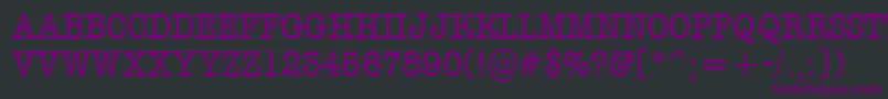 AOldtypertitulnr-Schriftart – Violette Schriften auf schwarzem Hintergrund
