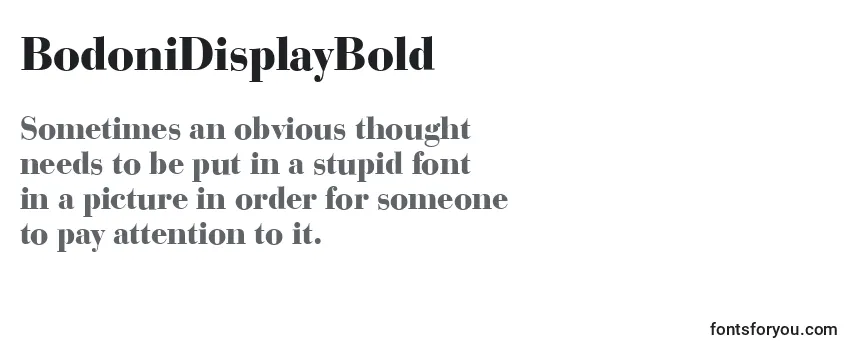 BodoniDisplayBold Font