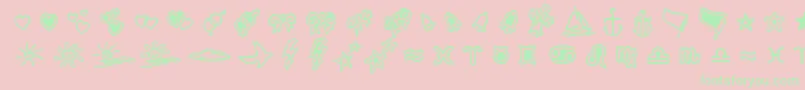 fuente LinotypezigibacksTwo – Fuentes Verdes Sobre Fondo Rosa