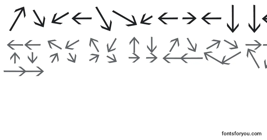 Czcionka Sebastianarrowslightmedium – alfabet, cyfry, specjalne znaki
