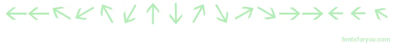 Weitere Informationen zur Sebastianarrowslightmedium-Schriftart Sebastianarrowslightmedium-Schriftart – Grüne Schriften