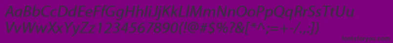 MyriadWebРљСѓСЂСЃРёРІ Font – Black Fonts on Purple Background